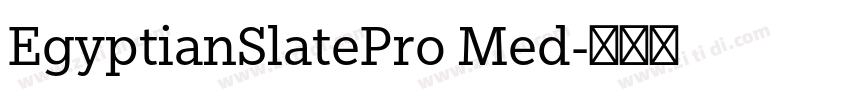 EgyptianSlatePro Med字体转换